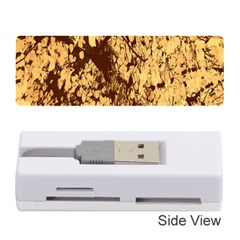 Abstract Brachiate Structure Yellow And Black Dendritic Pattern Memory Card Reader (stick)  by Nexatart