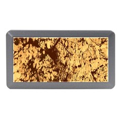 Abstract Brachiate Structure Yellow And Black Dendritic Pattern Memory Card Reader (mini) by Nexatart