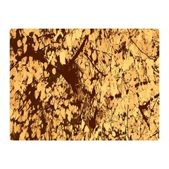 Abstract Brachiate Structure Yellow And Black Dendritic Pattern Double Sided Flano Blanket (mini)  by Nexatart