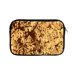 Abstract Brachiate Structure Yellow And Black Dendritic Pattern Apple Macbook Pro 13  Zipper Case