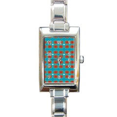 Floral Seamless Pattern Vector Rectangle Italian Charm Watch by Nexatart