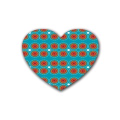 Floral Seamless Pattern Vector Rubber Coaster (heart)  by Nexatart