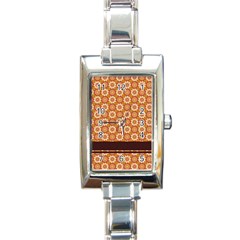 Floral Seamless Pattern Vector Rectangle Italian Charm Watch by Nexatart