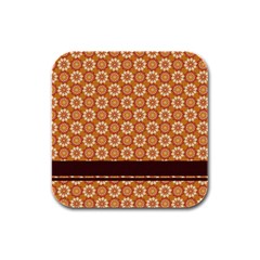 Floral Seamless Pattern Vector Rubber Square Coaster (4 Pack)  by Nexatart