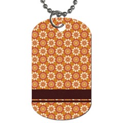 Floral Seamless Pattern Vector Dog Tag (one Side) by Nexatart