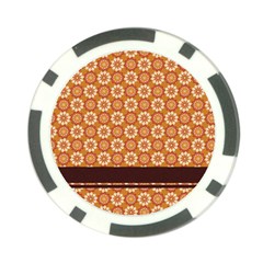 Floral Seamless Pattern Vector Poker Chip Card Guard (10 Pack) by Nexatart