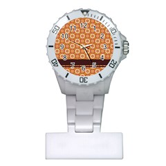 Floral Seamless Pattern Vector Plastic Nurses Watch