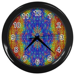 A Creative Colorful Backgroun Wall Clocks (black) by Nexatart