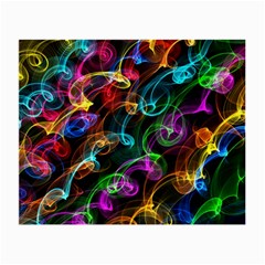 Rainbow Ribbon Swirls Digitally Created Colourful Small Glasses Cloth by Nexatart