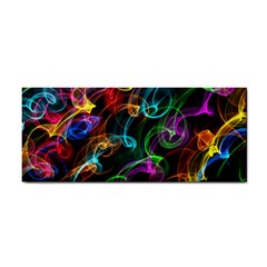 Rainbow Ribbon Swirls Digitally Created Colourful Cosmetic Storage Cases by Nexatart