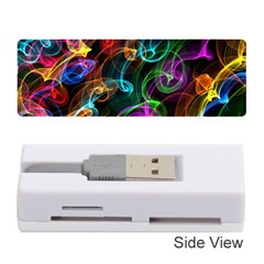 Rainbow Ribbon Swirls Digitally Created Colourful Memory Card Reader (stick)  by Nexatart