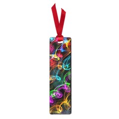 Rainbow Ribbon Swirls Digitally Created Colourful Small Book Marks by Nexatart