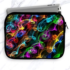 Rainbow Ribbon Swirls Digitally Created Colourful Apple Ipad 2/3/4 Zipper Cases by Nexatart