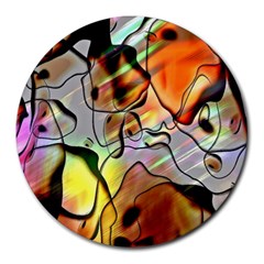 Abstract Pattern Texture Round Mousepads by Nexatart