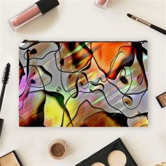 Abstract Pattern Texture Cosmetic Bag (large)  by Nexatart