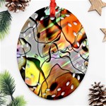 Abstract Pattern Texture Oval Filigree Ornament (Two Sides) Front