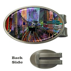 Downtown Chicago City Money Clips (Oval) 