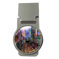 Downtown Chicago City Money Clips (Round) 