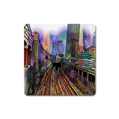 Downtown Chicago City Square Magnet