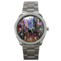 Downtown Chicago City Sport Metal Watch