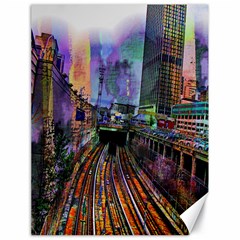 Downtown Chicago City Canvas 18  x 24  