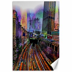 Downtown Chicago City Canvas 24  X 36  by Nexatart