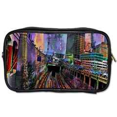 Downtown Chicago City Toiletries Bags