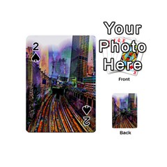 Downtown Chicago City Playing Cards 54 (mini)  by Nexatart