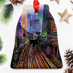 Downtown Chicago City Bell Ornament (two Sides) by Nexatart