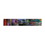 Downtown Chicago City Flano Scarf (Mini) Back