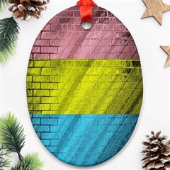 Brickwall Ornament (oval) by Nexatart