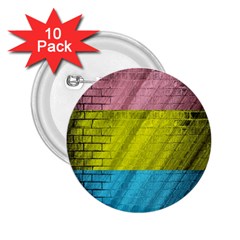 Brickwall 2 25  Buttons (10 Pack) 