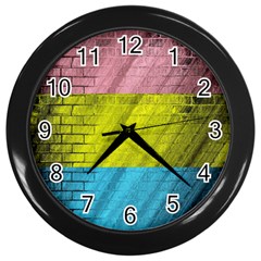 Brickwall Wall Clocks (black)