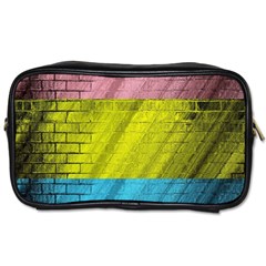 Brickwall Toiletries Bags 2-side by Nexatart