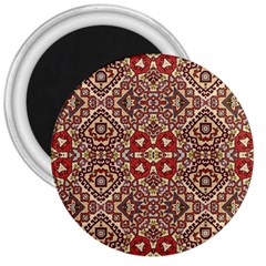 Seamless Pattern Based On Turkish Carpet Pattern 3  Magnets by Nexatart