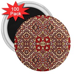 Seamless Pattern Based On Turkish Carpet Pattern 3  Magnets (100 Pack) by Nexatart