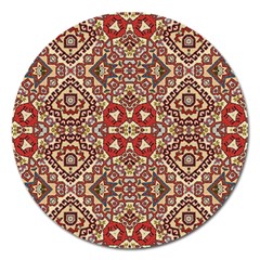 Seamless Pattern Based On Turkish Carpet Pattern Magnet 5  (round) by Nexatart