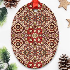 Seamless Pattern Based On Turkish Carpet Pattern Oval Ornament (two Sides) by Nexatart