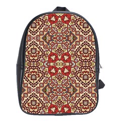 Seamless Pattern Based On Turkish Carpet Pattern School Bags(large)  by Nexatart