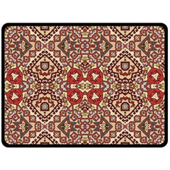 Seamless Pattern Based On Turkish Carpet Pattern Fleece Blanket (large)  by Nexatart