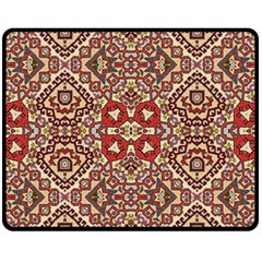 Seamless Pattern Based On Turkish Carpet Pattern Fleece Blanket (medium)  by Nexatart