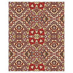 Seamless Pattern Based On Turkish Carpet Pattern Drawstring Bag (small) by Nexatart