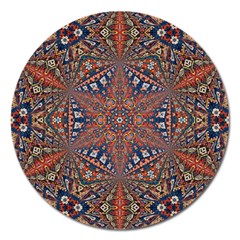 Armenian Carpet In Kaleidoscope Magnet 5  (round) by Nexatart