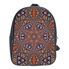 Armenian Carpet In Kaleidoscope School Bags(large)  by Nexatart