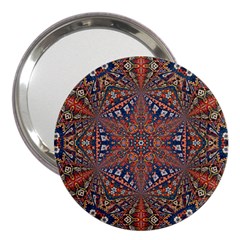 Armenian Carpet In Kaleidoscope 3  Handbag Mirrors by Nexatart