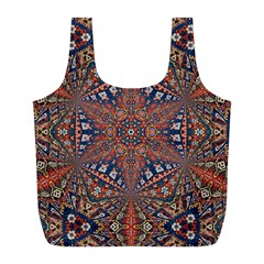 Armenian Carpet In Kaleidoscope Full Print Recycle Bags (l)  by Nexatart