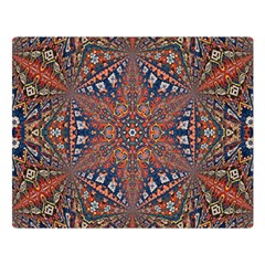 Armenian Carpet In Kaleidoscope Double Sided Flano Blanket (large)  by Nexatart