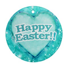 Happy Easter Theme Graphic Ornament (round) by dflcprints