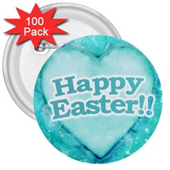 Happy Easter Theme Graphic 3  Buttons (100 Pack)  by dflcprints