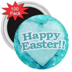 Happy Easter Theme Graphic 3  Magnets (100 Pack) by dflcprints